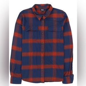Women's Long-Sleeved Organic Cotton Midweight Fjord Flannel Shirt.